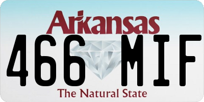 AR license plate 466MIF