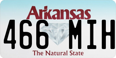AR license plate 466MIH