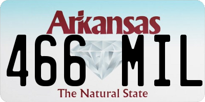 AR license plate 466MIL