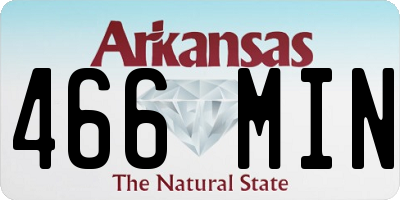 AR license plate 466MIN