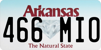 AR license plate 466MIO