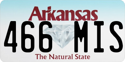 AR license plate 466MIS