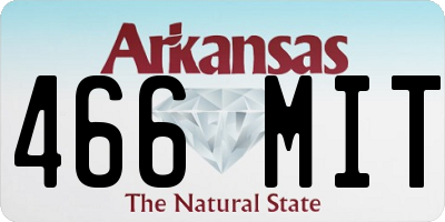AR license plate 466MIT