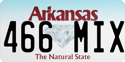 AR license plate 466MIX