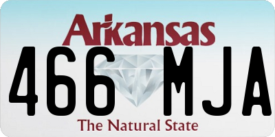 AR license plate 466MJA