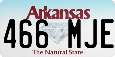 AR license plate 466MJE