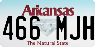 AR license plate 466MJH