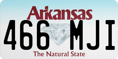 AR license plate 466MJI