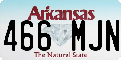 AR license plate 466MJN