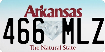 AR license plate 466MLZ