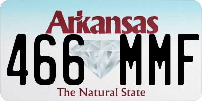 AR license plate 466MMF
