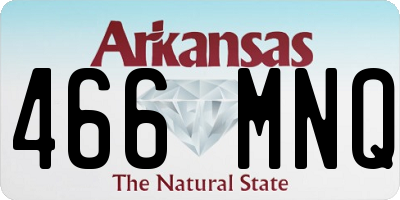 AR license plate 466MNQ