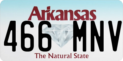 AR license plate 466MNV