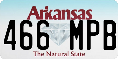 AR license plate 466MPB