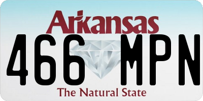 AR license plate 466MPN