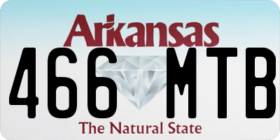 AR license plate 466MTB