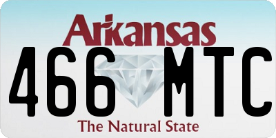 AR license plate 466MTC
