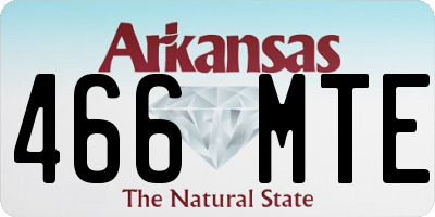 AR license plate 466MTE