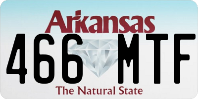 AR license plate 466MTF