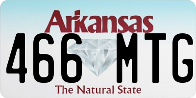 AR license plate 466MTG