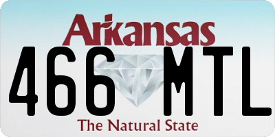 AR license plate 466MTL
