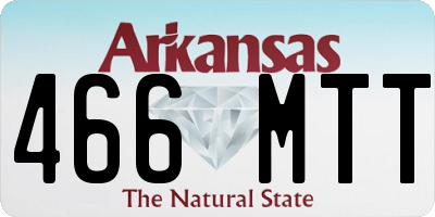 AR license plate 466MTT