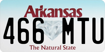AR license plate 466MTU