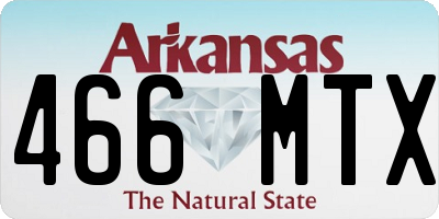 AR license plate 466MTX