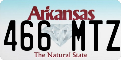 AR license plate 466MTZ