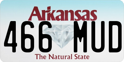 AR license plate 466MUD