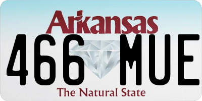 AR license plate 466MUE
