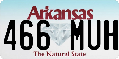 AR license plate 466MUH