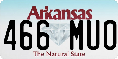AR license plate 466MUO