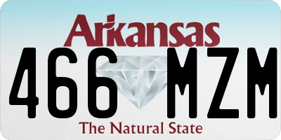 AR license plate 466MZM
