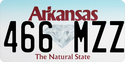 AR license plate 466MZZ