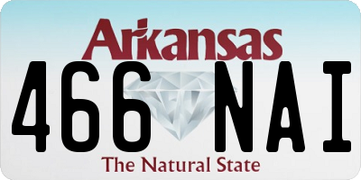 AR license plate 466NAI