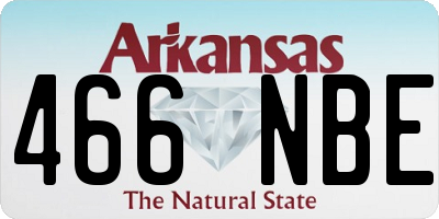 AR license plate 466NBE