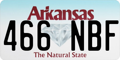 AR license plate 466NBF