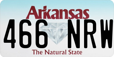 AR license plate 466NRW