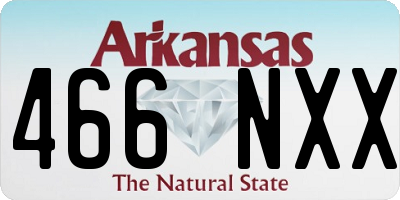 AR license plate 466NXX