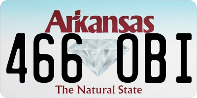 AR license plate 466OBI