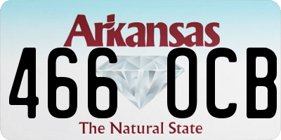 AR license plate 466OCB