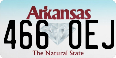 AR license plate 466OEJ
