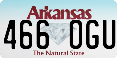 AR license plate 466OGU
