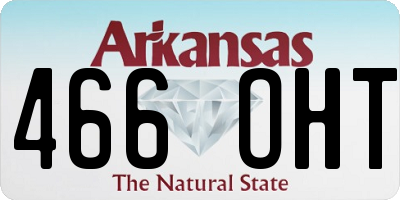 AR license plate 466OHT
