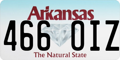 AR license plate 466OIZ