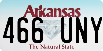 AR license plate 466UNY