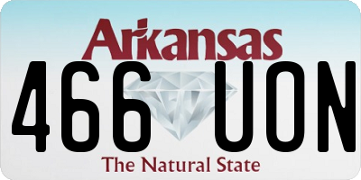 AR license plate 466UON
