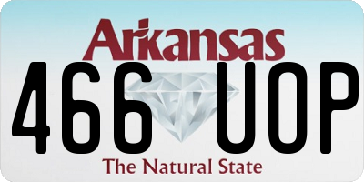 AR license plate 466UOP