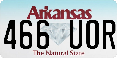 AR license plate 466UOR